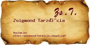 Zsigmond Tarzícia névjegykártya